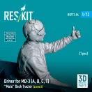 ResKit Models Driver for MD-3 (A, B, C, T) Mule Deck Tractor (scene 2) (1 pcs) (3D Printed) 1:72 (RSF72-0084)