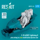 ResKit Models F-35A/B/C Lightning II pilot sitting in a late modification ejection seat (3D Printed) 1:72 (RSF72-0112)