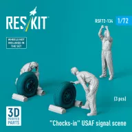   ResKit Models Chocks-in USAF signal scene (3 pcs) (3D Printed) 1:72 (RSF72-0134)