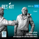 ResKit Models USAF pilots (2pcs) & M1 Weaver Hydraulic bomb lift & AN-M64 500lb (WW2) (3D Printed) 1:72 (RSF72-0136)