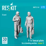   ResKit Models F-14 Tomcat pilots (in a standing position - scene 1) (2 pcs) (3D Printed) 1:72 (RSF72-0141)