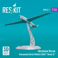   ResKit Models Ukrainian Recon Unmanned Aerial Vehicle (UAV) Shark-D (3D Printed) (1/16) 1:16 (RSK16-0001)