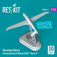   ResKit Models Ukrainian Recon Unmanned Aerial Vehicle (UAV) Shark-D (3D Printed) (1/16) 1:16 (RSK16-0001)
