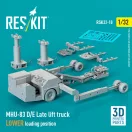 ResKit Models MHU-83 D/E Late lift truck LOWER loading position (3D Printed model kit) 1:32 (RSK32-0010)