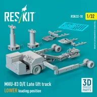   ResKit Models MHU-83 D/E Late lift truck LOWER loading position (3D Printed model kit) 1:32 (RSK32-0010)