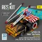 ResKit Models A/S32A-31A Mule Tow Tractor (short version) (AV-8B, F-14B/D, F/A-18C/D/E/F/G, C-2, E-2?, EA-6B, S-3B, AH-1, UH-1, UH-60, CH-47, CH-53, SH-3) (3D Printed model kit) 1:32 (RSK32-0014)
