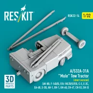   ResKit Models A/S32A-31A Mule Tow Tractor (short version) (AV-8B, F-14B/D, F/A-18C/D/E/F/G, C-2, E-2?, EA-6B, S-3B, AH-1, UH-1, UH-60, CH-47, CH-53, SH-3) (3D Printed model kit) 1:32 (RSK32-0014)
