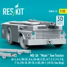 ResKit Models MD-3A Mule Tow Tractor (A-3, A-4, RA-5C, A-6, EA-6B, E-2C, A-7, C-2, F-4, F-8, F-14, F/A-18, OV-10, S-3B, UH-1, CH-53, Sea King) (3D Printed model kit) 1:32 (RSK32-0015)