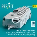 ResKit Models MD-3B Mule Tow Tractor (A-3, A-4, RA-5C, A-6, EA-6B, E-2C, A-7, C-2, F-4, F-8, F-14, F/A-18, OV-10, S-3B, UH-1, CH-53, Sea King) (3D Printed model kit) 1:32 (RSK32-0023)