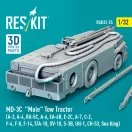 ResKit Models MD-3? Mule Tow Tractor (A-3, A-4, RA-5C, A-6, EA-6B, E-2C, A-7, C-2, F-4, F-8, F-14, F/A-18, OV-10, S-3B, UH-1, CH-53, Sea King) (3D Printed model kit) 1:32 (RSK32-0025)