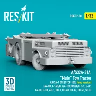   ResKit Models A/S32A-31A Mule Tow Tractor AS47A-1 GTE (GTCP-100) (long version) (AV-8B, F-14B/D, F/A-18C/D/E/F/G, C-2, E-2?, EA-6B, S-3B, AH-1, UH-1, UH-60, CH-47, CH-53, SH-3) (3D Printed model kit) 1:32 (RSK32-0030)