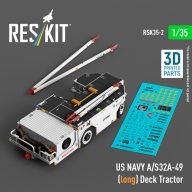   ResKit Models US NAVY A/S32A-49 (long) Deck Tractor (3D Printed model kit) 1:35 (RSK35-0002)