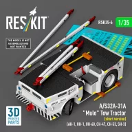   ResKit Models A/S32A-31A Mule Tow Tractor (short version) (AH-1, UH-1, UH-60, CH-47, CH-53, SH-3) (3D Printed model kit) 1:35 (RSK35-0006)