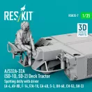 ResKit Models A/S32A-32A (SD-1D, SD-2) Deck Tractor Spotting dolly with driver (UH-60, CH-53, SH-3) (3D Printed model kit) 1:35 (RSK35-0007)