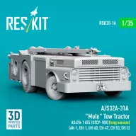   ResKit Models A/S32A-31A Mule Tow Tractor AS47A-1 GTE (GTCP-100) (long version) (AH-1, UH-1, UH-60, CH-47, CH-53, SH-3) (3D Printed model kit) 1:35 (RSK35-0016)