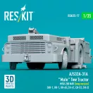 ResKit Models A/S32A-31A Mule Tow Tractor MSU-200 NAV (long version) (AH-1, UH-1, UH-60, CH-47, CH-53, SH-3) (3D Printed model kit) 1:35 (RSK35-0017)