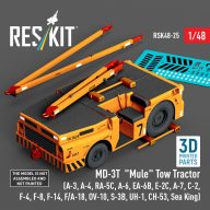   ResKit Models MD-3T Mule Tow Tractor (A-3, A-4, RA-5C, A-6, EA-6B, E-2C, A-7, C-2, F-4, F-8, F-14, F/A-18, OV-10, S-3B, UH-1, CH-53, Sea King) (3D Printed model kit) 1:48 (RSK48-0025)