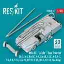 ResKit Models MD-3? Mule Tow Tractor (A-3, A-4, RA-5C, A-6, EA-6B, E-2C, A-7, C-2, F-4, F-8, F-14, F/A-18, OV-10, S-3B, UH-1, CH-53, Sea King) (3D Printed model kit) 1:48 (RSK48-0026)