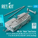 ResKit Models MD-3A Mule Tow Tractor (A-3, A-4, RA-5C, A-6, EA-6B, E-2C, A-7, C-2, F-4, F-8, F-14, F/A-18, OV-10, S-3B, UH-1, CH-53, Sea King) (3D Printed model kit) 1:72 (RSK72-0011)