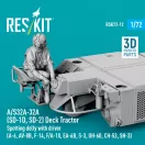 ResKit Models A/S32A-32A (SD-1D, SD-2) Deck Tractor Spotting dolly with driver (A-6, AV-8B, F-14, F/A-18, EA-6B, S-3, UH-60, CH-53, SH-3) (3D Printed model kit) 1:72 (RSK72-0012)