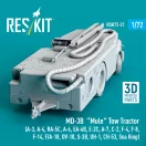 ResKit Models MD-3B Mule Tow Tractor (A-3, A-4, RA-5C, A-6, EA-6B, E-2C, A-7, C-2, F-4, F-8, F-14, F/A-18, OV-10, S-3B, UH-1, CH-53, Sea King) (3D Printed model kit) 1:72 (RSK72-0021)
