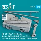 ResKit Models MD-3T Mule Tow Tractor (A-3, A-4, RA-5C, A-6, EA-6B, E-2C, A-7, C-2, F-4, F-8, F-14, F/A-18, OV-10, S-3B, UH-1, CH-53, Sea King) (3D Printed model kit) 1:72 (RSK72-0022)