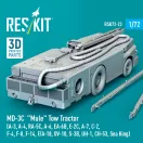 ResKit Models MD-3? Mule Tow Tractor (A-3, A-4, RA-5C, A-6, EA-6B, E-2C, A-7, C-2, F-4, F-8, F-14, F/A-18, OV-10, S-3B, UH-1, CH-53, Sea King) (3D Printed model kit) 1:72 (RSK72-0023)