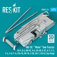   ResKit Models MD-3? Mule Tow Tractor (A-3, A-4, RA-5C, A-6, EA-6B, E-2C, A-7, C-2, F-4, F-8, F-14, F/A-18, OV-10, S-3B, UH-1, CH-53, Sea King) (3D Printed model kit) 1:72 (RSK72-0023)