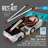   ResKit Models A/S32A-31A Mule Tow Tractor AS47A-1 GTE (GTCP-100) (long version) (AV-8B, F-14B/D, F/A-18C/D/E/F/G, C-2, E-2?, EA-6B, S-3B, AH-1, UH-1, UH-60, CH-47, CH-53, SH-3) (3D Printed model kit) 1:72 (RSK72-0028)