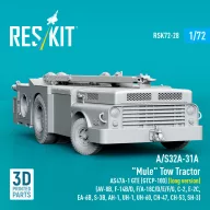   ResKit Models A/S32A-31A Mule Tow Tractor AS47A-1 GTE (GTCP-100) (long version) (AV-8B, F-14B/D, F/A-18C/D/E/F/G, C-2, E-2?, EA-6B, S-3B, AH-1, UH-1, UH-60, CH-47, CH-53, SH-3) (3D Printed model kit) 1:72 (RSK72-0028)