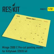   ResKit Models Mirage 2000C Pre-cut painting masks for KittyHawk 32020 kit 1:32 (RSM32-0005)