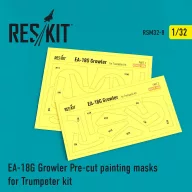   ResKit Models EA-18G Growler Pre-cut painting masks for Trumpeter kit 1:32 (RSM32-0008)