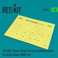   ResKit Models SH-60F Ocean Hawk Pre-cut painting masks for KittyHawk 50007 kit 1:35 (RSM35-0001)