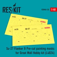   ResKit Models Su-27 Pre-cut painting masks for GWH L4824 kit 1:48 (RSM48-0020)