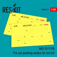   ResKit Models MiG-25 (P,PD) Pre-cut painting masks for ICM kit 1:48 (RSM48-0021)