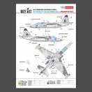 ResKit Models Su-25 Frogfoot LIGHT Digital (Pixel) (best suitable for the plane number “blue 19”) Ukrainian Air Forces (Pre-cut painting masks ) 1:48 (RSM48-0034)