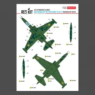   ResKit Models Su-25 Frogfoot Clover (best suitable for the plane number “blue 22”) Ukrainian Air Forces (Pre-cut painting masks ) 1:48 (RSM48-0036)