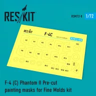   ResKit Models F-4C Phantom II Pre-cut painting masks for FineMolds kit 1:72 (RSM72-0008)