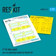   ResKit Models F-16 two-seat pre-cut painting masks for Revell 1:72 (RSM72-0021)
