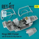 ResKit Models Mirage-2000-5 cockpit with 3D decals for Kitty Hawk kit 1:32 (RSU32-0058)