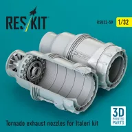   ResKit Models Tornado exhaust nozzles for Italeri kit (3D Printed) 1:32 (RSU32-0059)