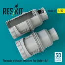 ResKit Models Tornado exhaust nozzles for Italeri kit (3D Printed) 1:32 (RSU32-0059)