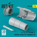 ResKit Models A-7 (E, D) Corsair II exhaust nozzle for Trumpeter kit 1:32 (RSU32-0062)