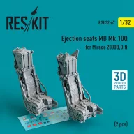   ResKit Models Ejection seats MB Mk.10Q for Mirage 2000B,D,N (2 pcs) (3D Printed) 1:32 (RSU32-0067)