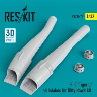   ResKit Models F-5 Tiger ll air intakes for Kitty Hawk kit (3D Printed) 1:32 (RSU32-0077)