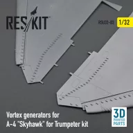  ResKit Models Vortex generators for A-4 Skyhawk for Trumpeter kit (3D Printed) 1:32 (RSU32-0083)