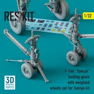   ResKit Models F-14A Tomcat landing gears with weighted wheels set for Tamiya kit (3D Printed) 1:32 (RSU32-0088)