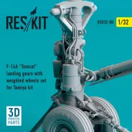   ResKit Models F-14A Tomcat landing gears with weighted wheels set for Tamiya kit (3D Printed) 1:32 (RSU32-0088)