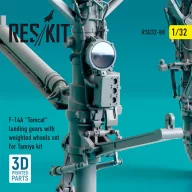   ResKit Models F-14A Tomcat landing gears with weighted wheels set for Tamiya kit (3D Printed) 1:32 (RSU32-0088)
