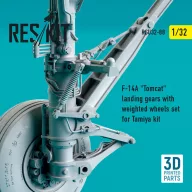  ResKit Models F-14A Tomcat landing gears with weighted wheels set for Tamiya kit (3D Printed) 1:32 (RSU32-0088)
